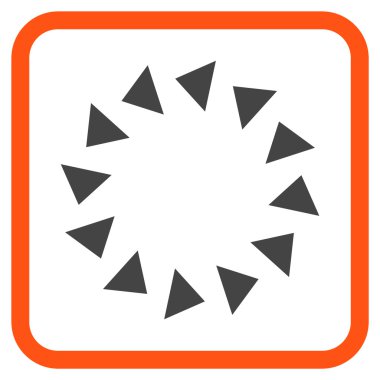 Bir çerçeve içinde CCW vektör simge döndürmek