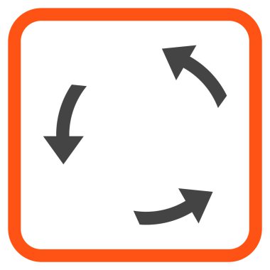 Bir çerçeve içinde CCW vektör simge döndürmek