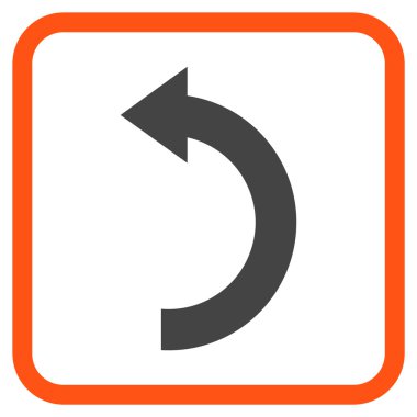 Sol vektör simgesi bir çerçeve içinde döndürme