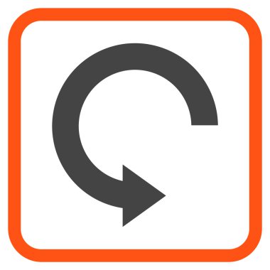 Doğru vektör simgesi bir çerçeve içinde döndürme