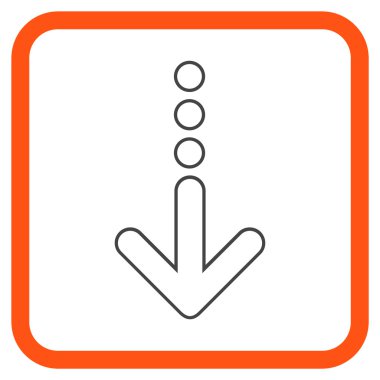 Vektör simgesi bir çerçeve içinde gönderin