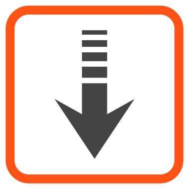 Vektör simgesi bir çerçeve içinde gönderin