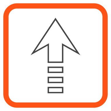 Vektör simgesi bir çerçeve içinde gönder