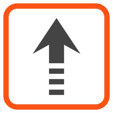 Vektör simgesi bir çerçeve içinde gönder