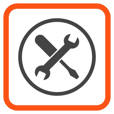 Vektör simgesi bir çerçeve içinde ayarlama