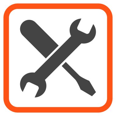 Vektör simgesi bir çerçeve içinde ayarlama