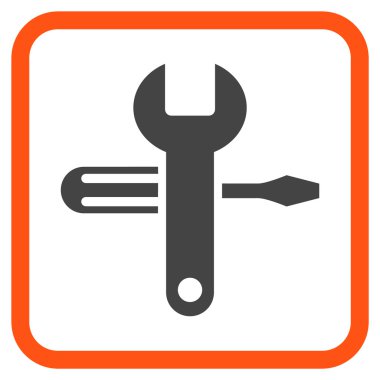 Vektör simgesi bir çerçeve içinde ayarlama