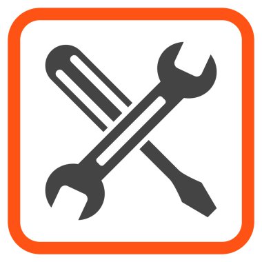 Vektör simgesi bir çerçeve içinde ayarlama