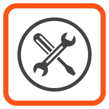 Vektör simgesi bir çerçeve içinde ayarlama