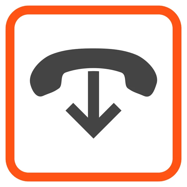Телефон векторной иконы в кадре — стоковый вектор