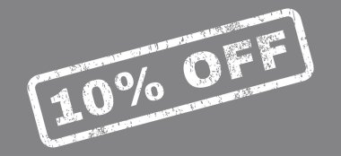 Yüzde 10 indirim metin damgası