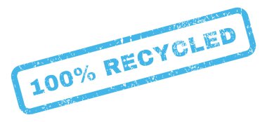 Metin damgası yüzde 100 geri dönüşümlü