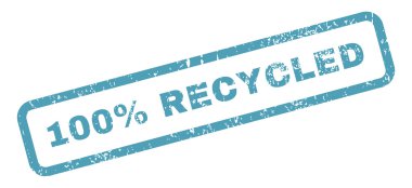 Metin damgası yüzde 100 geri dönüşümlü