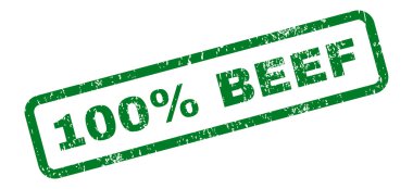 Yüzde 100 Dana metin damgası