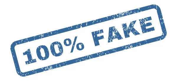 100% de selo de borracha de texto falso — Vetor de Stock
