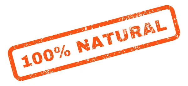 100% naturalne tekst pieczątka — Wektor stockowy