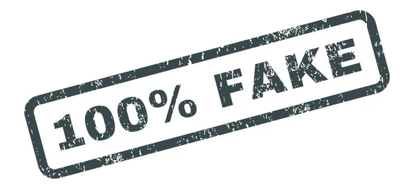 Timbro di gomma di testo falso al 100% — Vettoriale Stock