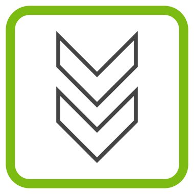 Vektör simgesi bir çerçeve içinde aşağı kaydır