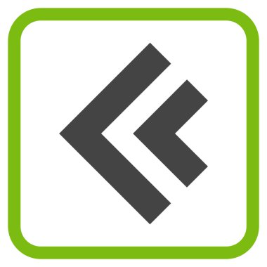 Shift Sol vektör simgesi bir çerçeve içinde