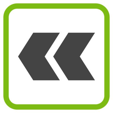 Shift Sol vektör simgesi bir çerçeve içinde