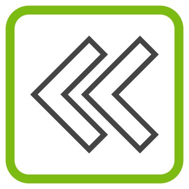 Shift Sol vektör simgesi bir çerçeve içinde