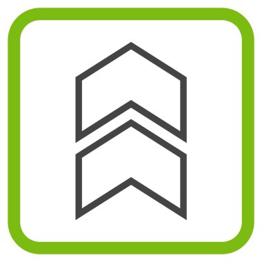 Vektör simgesi bir çerçeve içinde yukarı kayması