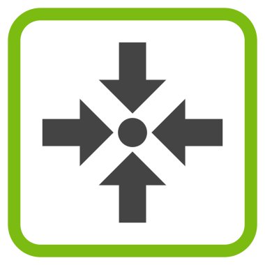 Oklar vektör simgesi bir çerçeve içinde küçültmek