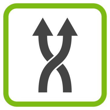 Vektör simge yukarı okları bir çerçevede shuffle