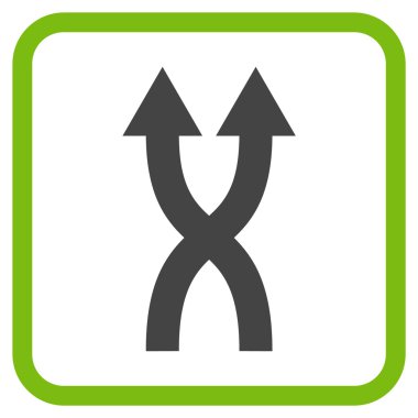 Vektör simge yukarı okları bir çerçevede shuffle