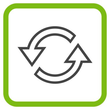 Eşitleme oklar bir çerçeve içinde simge vektör