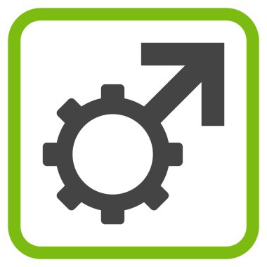 Teknolojik Potence vektör simgesi bir çerçeve içinde