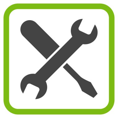 Vektör simgesi bir çerçeve içinde ayarlama