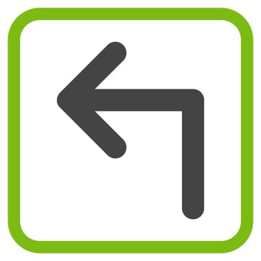 Sol vektör simge bir çerçevede açmak