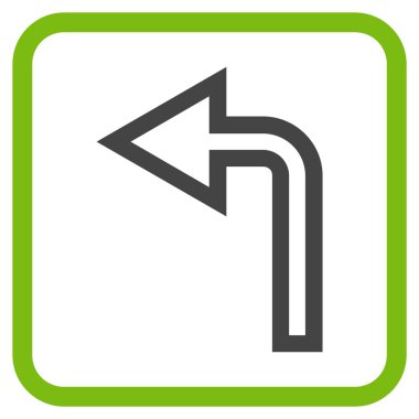 Sol vektör simge bir çerçevede açmak