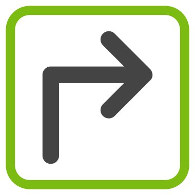 Doğru vektör simge bir çerçevede açmak