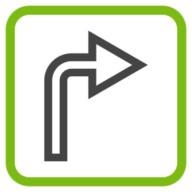 Doğru vektör simge bir çerçevede açmak