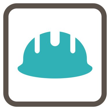 Oluşturucu işçisi vektör simgesi bir çerçeve içinde