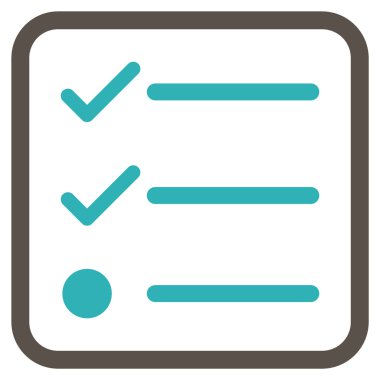 Denetim listesi vektör simgesi bir çerçeve içinde