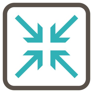 Oklar vektör simgesi bir çerçeve içinde collide