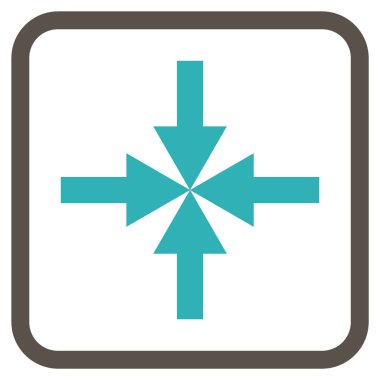 Oklar vektör simgesi bir çerçeve içinde sıkıştırmak