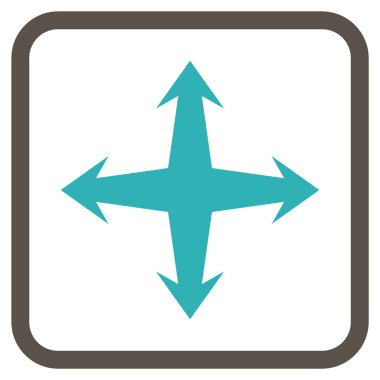 Bir çerçeve içinde vektör simgesini genişletin