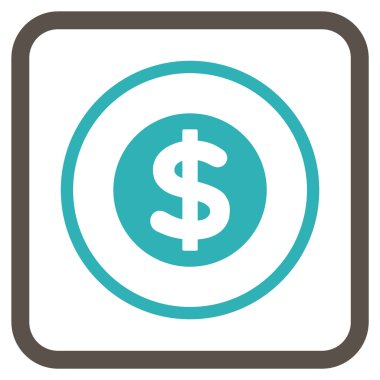 Finans vektör simgesi bir çerçeve içinde