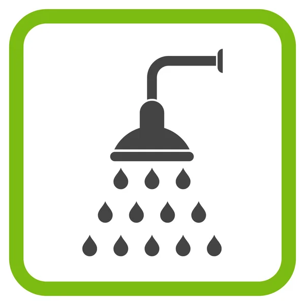 Shower Vector Icon In a Frame — Stockvector