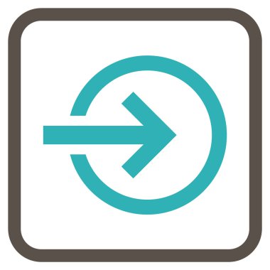 Alma vektör simgesi bir çerçeve içinde