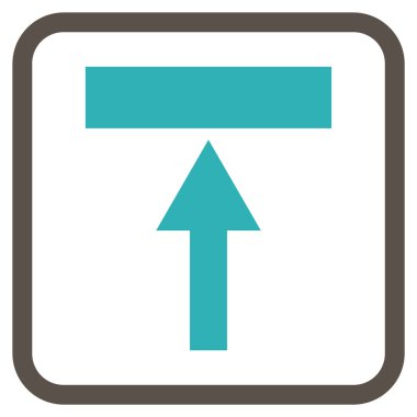 Top vektör simgesi bir çerçeve içinde hareket