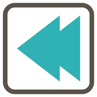 Sol vektör simgesi bir çerçeve içinde hareket