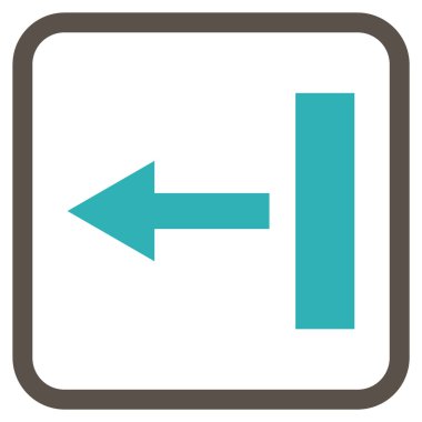 Sol vektör simgesi bir çerçevede çekin