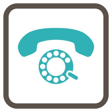 Darbeli aramayı vektör simgesi bir çerçeve içinde