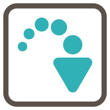 Vektör simgesi bir çerçeve içinde Yinele