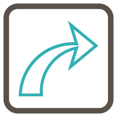 Vektör simgesi bir çerçeve içinde Yinele